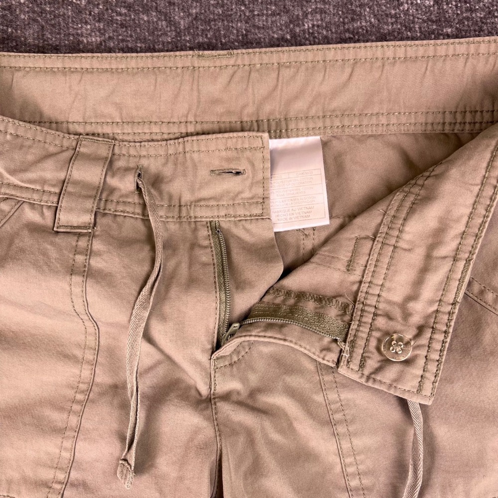 Nike Sportswear Womens Small Beige Khaki‎ Drawstring Golf Casual Chino Shorts - Picture 9 of 9
